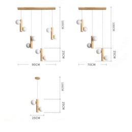 Puinen riippuvalaisin Magic Bean Cluster -kattovalosaareke