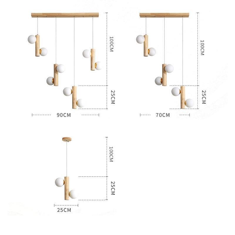 Puinen riippuvalaisin Magic Bean Cluster -kattovalosaareke