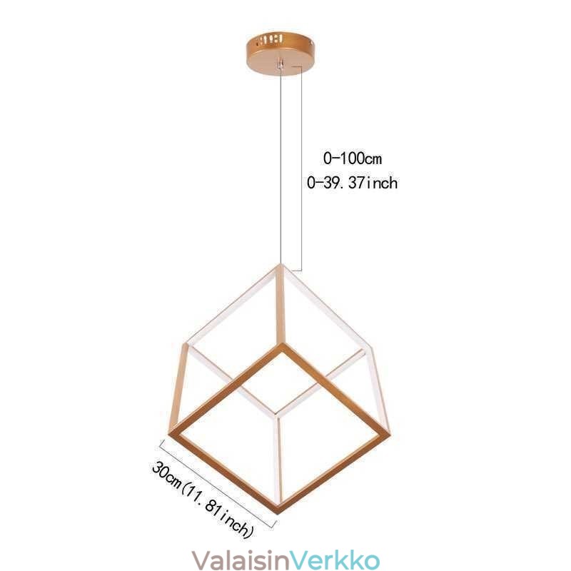Postmoderni riippuvalaisin Geometrinen kultainen riippuvalaisin