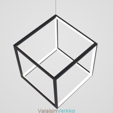 Musta riippuvalaisin Geometrinen kuutiovalaistus Musta riippuvalaisin Geometrinen kuutiovalaistus