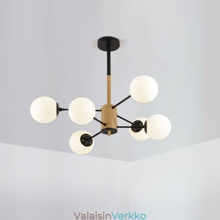 Magic Bean Pendant -valaisin Luova pohjoismainen puinen valaisin Magic Bean Pendant -valaisin Luova pohjoismainen puinen valaisin