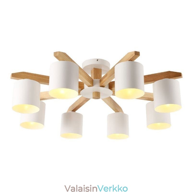 Pohjoismainen hirsiriippuvalaisin Macaron valaisin