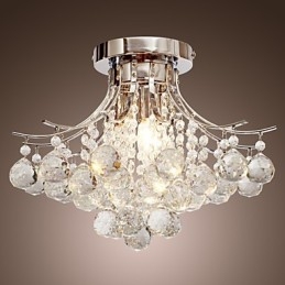 Kattokruunu Modern Crystal 3 valot