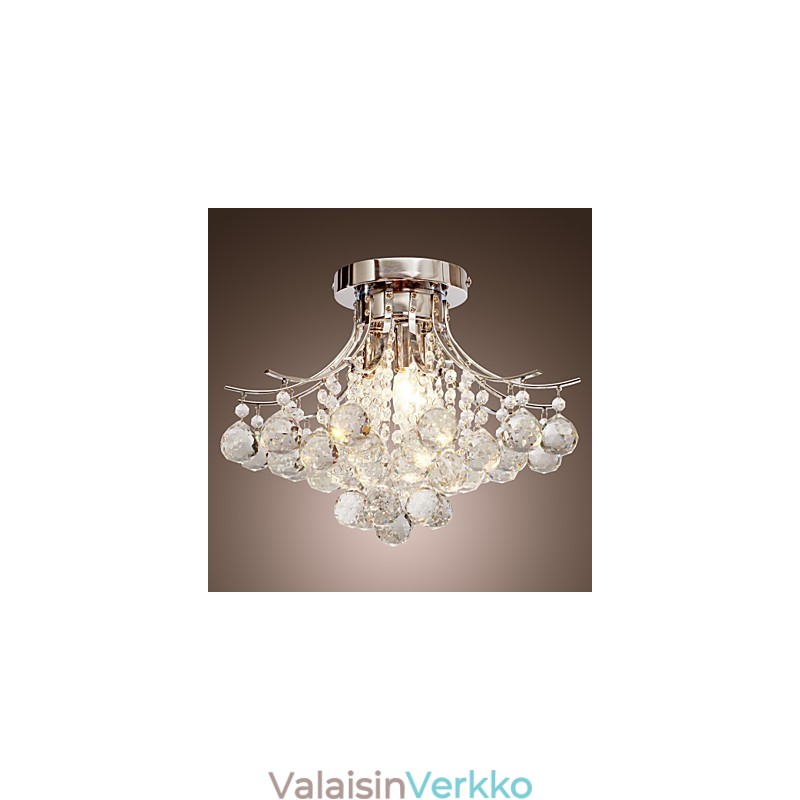 Kattokruunu Modern Crystal 3 valot
