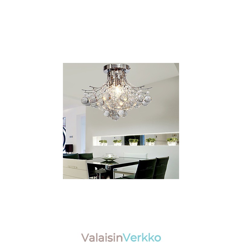 Kattokruunu Modern Crystal 3 valot