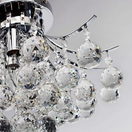 Kattokruunu Modern Crystal 3 valot