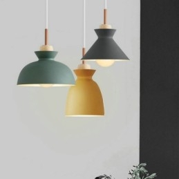 Riippuvalaisin Nordic Metal Dome Macaron Colors Lampun valo