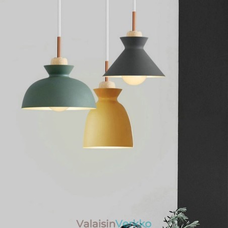 Riippuvalaisin Nordic Metal Dome Macaron Colors Lampun valo Riippuvalaisin Nordic Metal Dome Macaron Colors Lampun valo