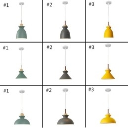 Riippuvalaisin Nordic Metal Dome Macaron Colors Lampun valo