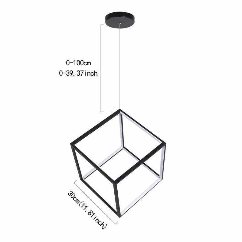 Musta riippuvalaisin geometrinen kuutiovalaisin LBY18069
