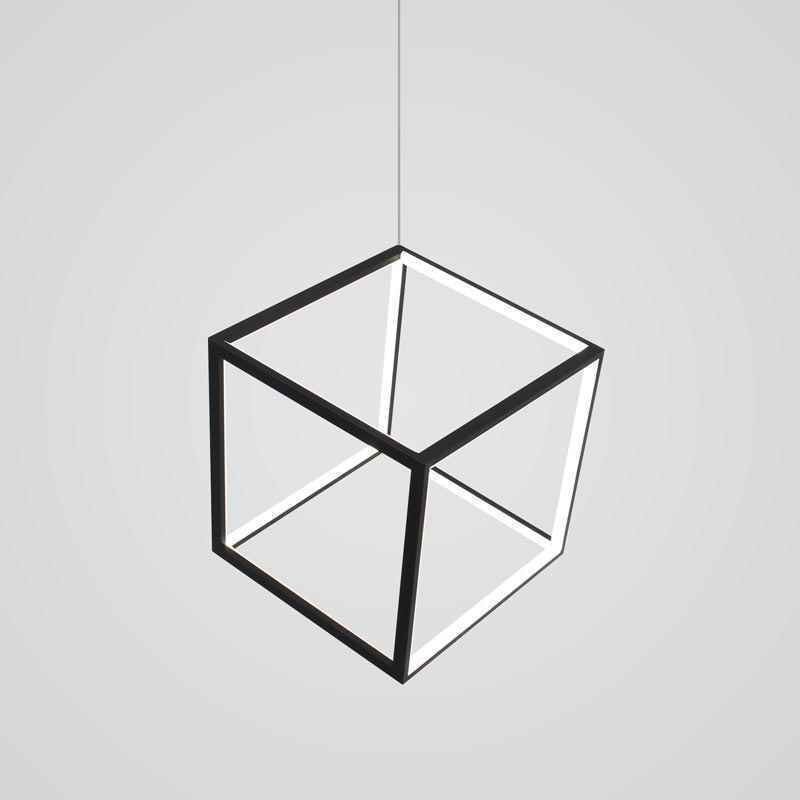 Musta riippuvalaisin geometrinen kuutiovalaisin LBY18069