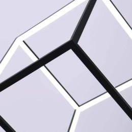 Musta riippuvalaisin geometrinen kuutiovalaisin LBY18069