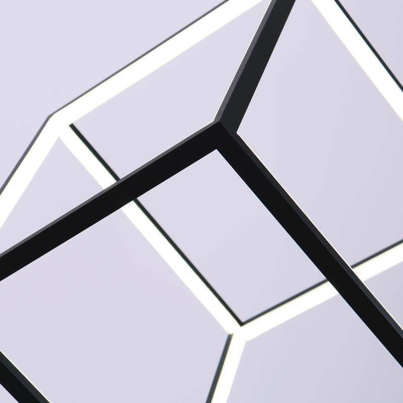 Musta riippuvalaisin geometrinen kuutiovalaisin LBY18069