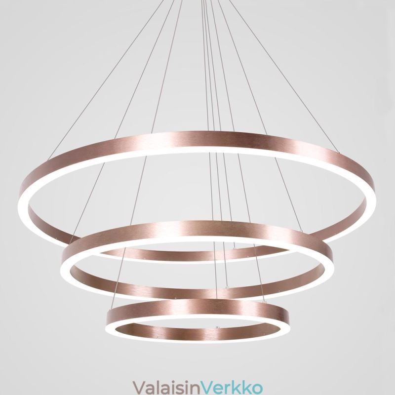 Riippuvalaisin Drawing Craft 3 rengaslamppu 80+60+40cm