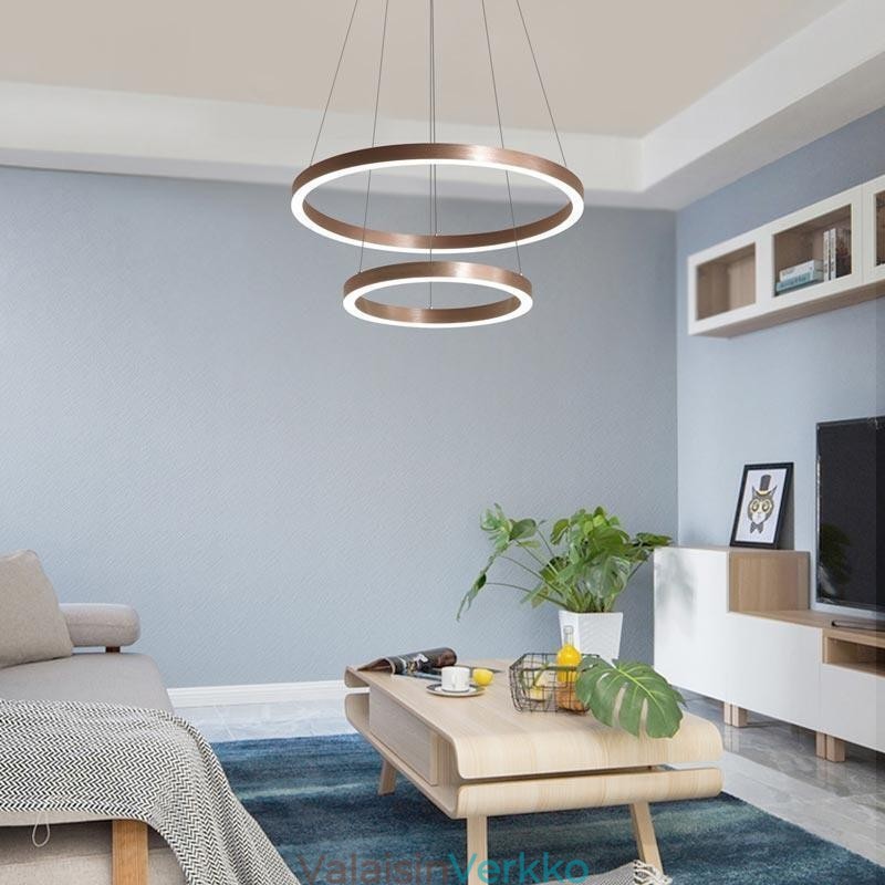 Riippuvalaisin Drawing Craft 2 rengasta lamppu 60+40cm