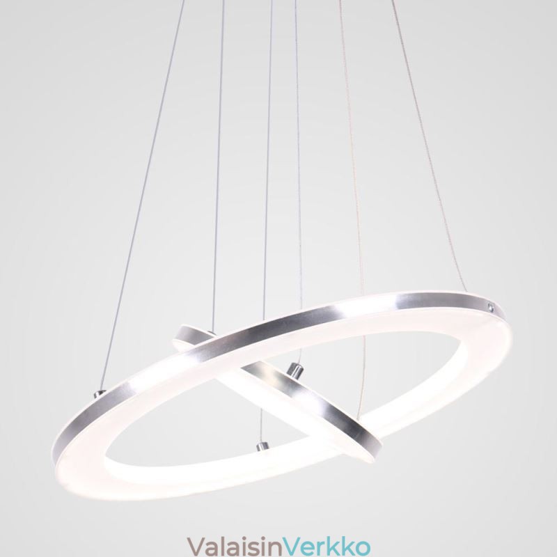 Moderni riippuvalaisin akryyli 2 rengasta lamppu 40+20cm
