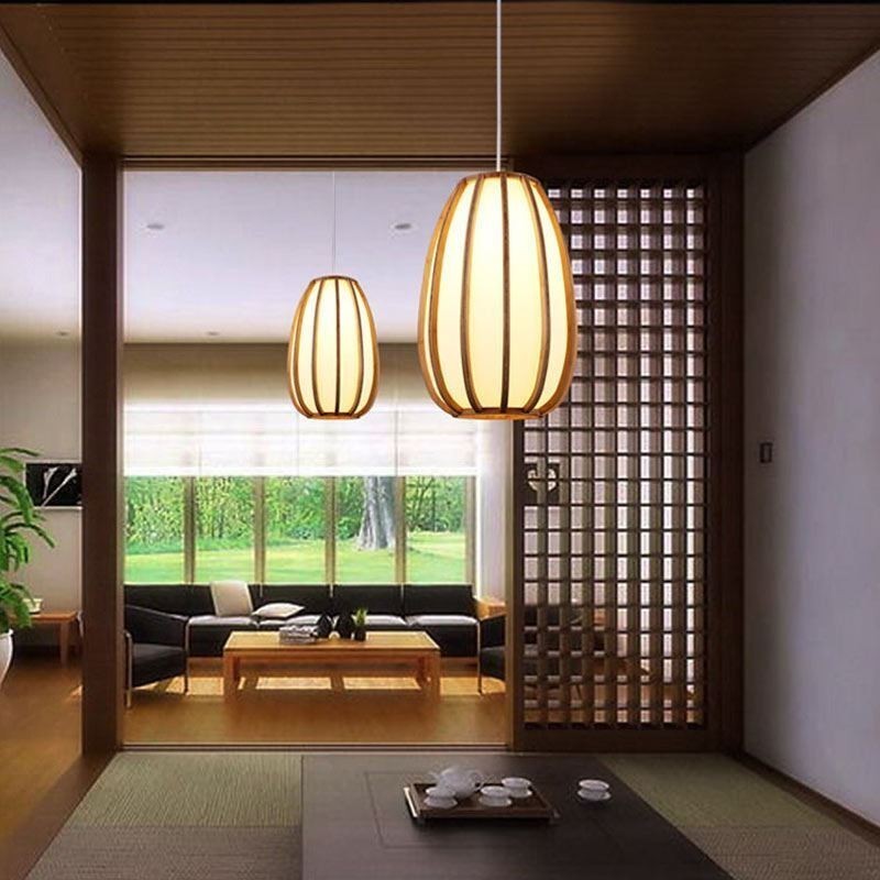 Visual Comfort bambu-riippuvalaisin