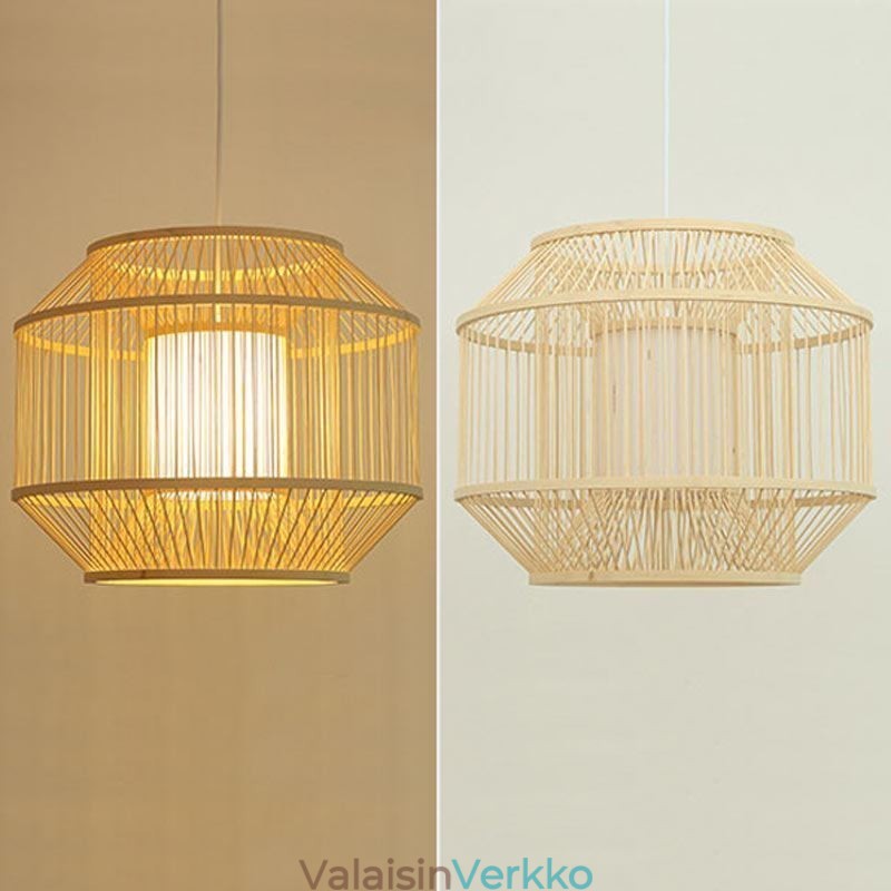 Lyhty bambu-riippuvalaisin Luova japanilainen riippuvalaisin