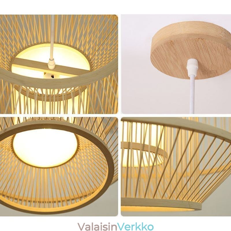 Lyhty bambu-riippuvalaisin Luova japanilainen riippuvalaisin