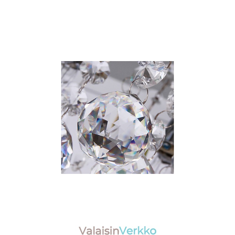 Kattovalo Moderni Crystal Living 5 valoa