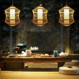Visual Comfort Bamboo Cage -riippuvalaisin