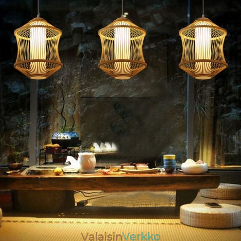 Visual Comfort Bamboo Cage -riippuvalaisin
