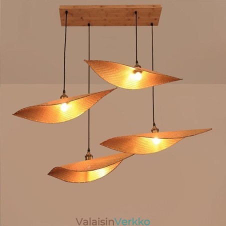 Creative Leaf-riippuvalaisin Nykyaikainen bambu-riippuvalaisin teehuoneen valaistus Creative Leaf-riippuvalaisin Nykyaikainen bambu-riippuvalaisin teehuoneen valaistus
