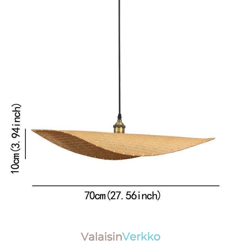Creative Leaf-riippuvalaisin Nykyaikainen bambu-riippuvalaisin teehuoneen valaistus