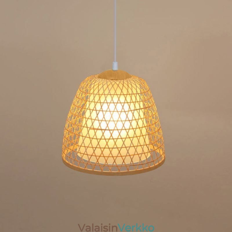 Visual Comfort Dome bambu-riippuvalaisin
