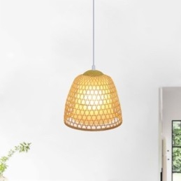 Visual Comfort Dome bambu-riippuvalaisin