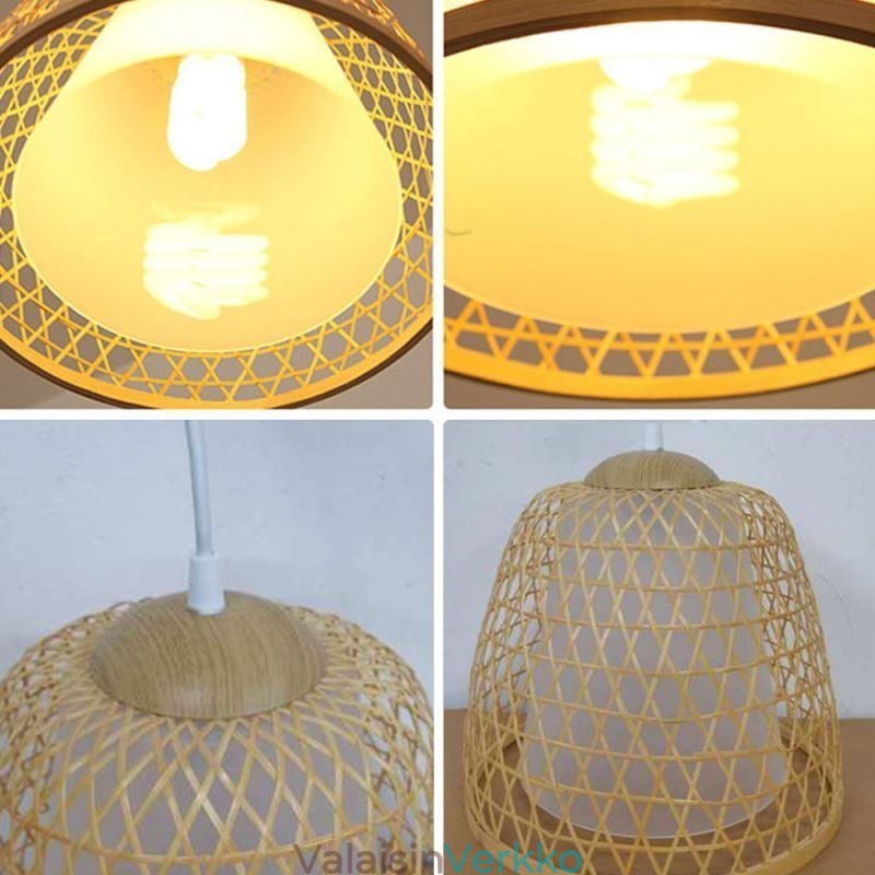 Visual Comfort Dome bambu-riippuvalaisin