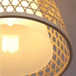 Visual Comfort Dome bambu-riippuvalaisin
