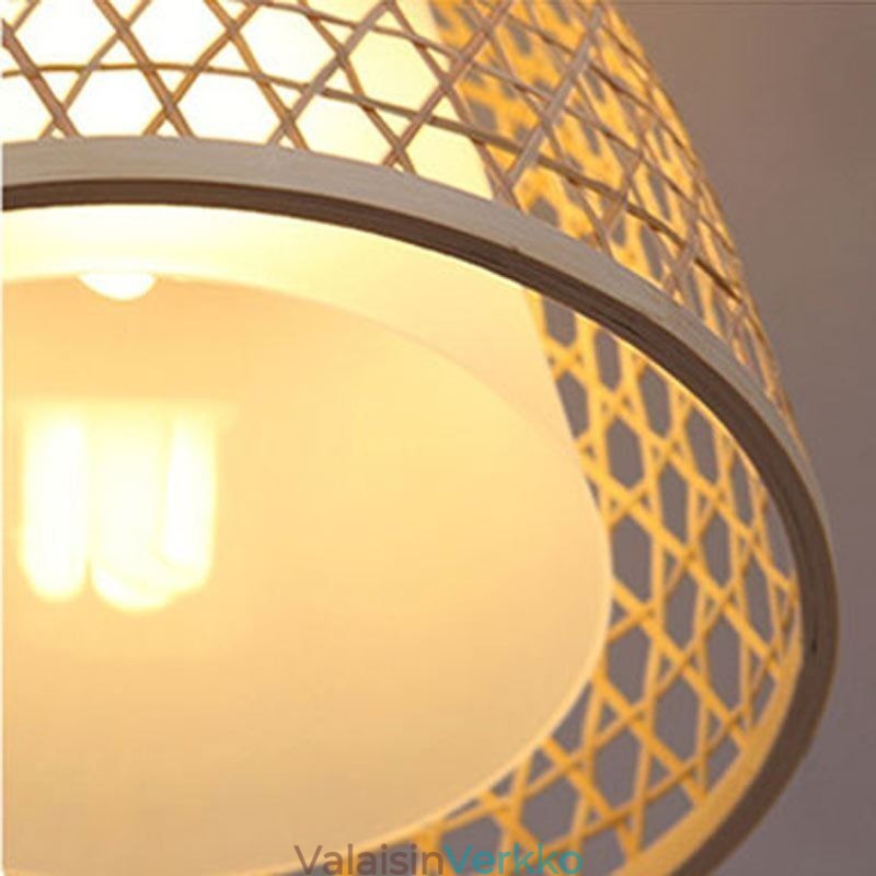 Visual Comfort Dome bambu-riippuvalaisin