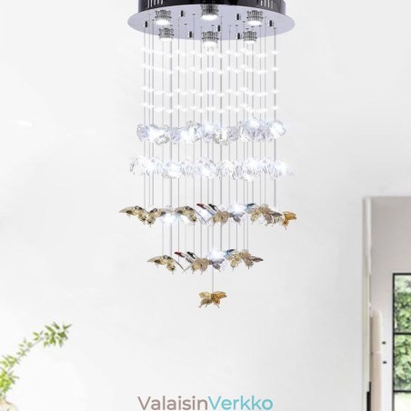 Pohjoismainen riippuvalaisin Creative Butterfly lasiriippuvalaisin Pohjoismainen riippuvalaisin Creative Butterfly lasiriippuvalaisin