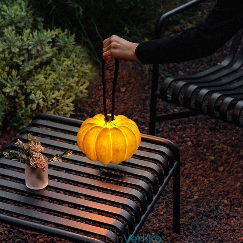 Kannettava Pumpkin Lantern japanilainen retro-ulkokäyttöinen kannettava lamppu