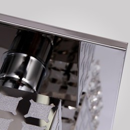 Kattokruunu Moderni Crystal Stainless Living 4 valoa