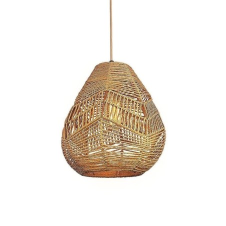 Nordic Retro Ceiling Light Natural Paper Rope Käsinkudottu lampunvarjostin