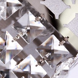 Kattokruunu Moderni Crystal Stainless Living 4 valoa