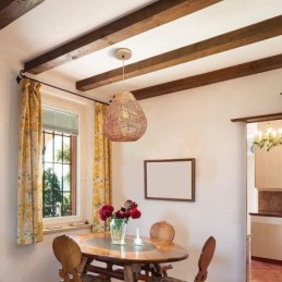 Nordic Retro Ceiling Light Natural Paper Rope Käsinkudottu lampunvarjostin