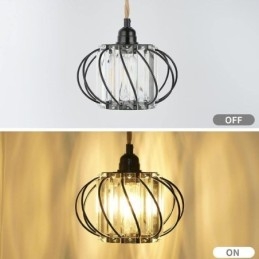 Retro Country Ceiling Light Hamppuköysirautainen yövalaisin pistokkeella