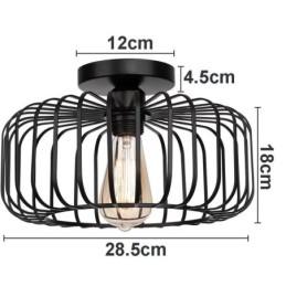 Yksinkertainen uppoasennettava Iron Bird Cage -kattovalo