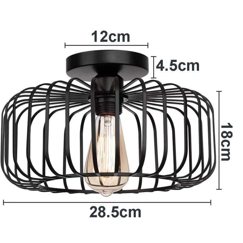 Yksinkertainen uppoasennettava Iron Bird Cage -kattovalo