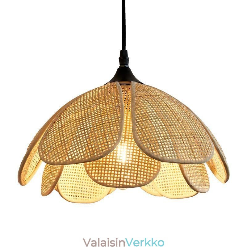 Rottinkinen kattovalaisin Retro rottinki kattovalaisin