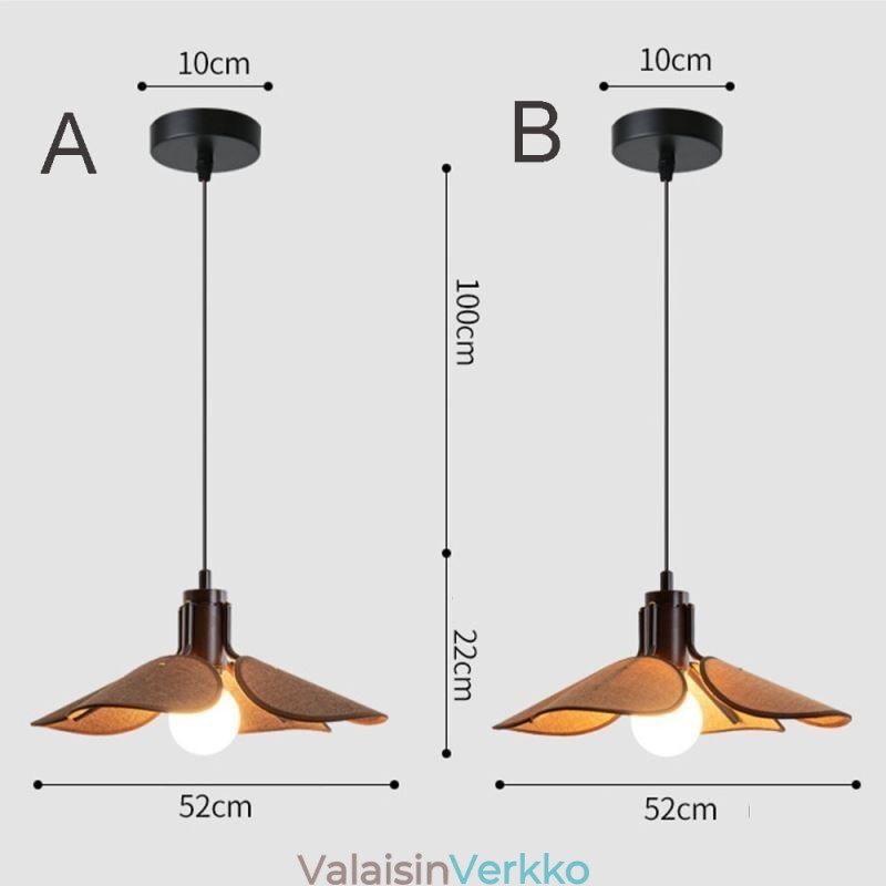 Nordic Riippuvalaisin Wabi Sabi Style Kangas Lampunvarjostin Koristeellinen kattovalaisin