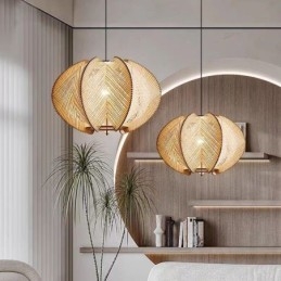 Pohjoismainen kattovalaisin Retro Wabi Sabi -tyylinen käsintehty massiivipuinen kattovalaisin