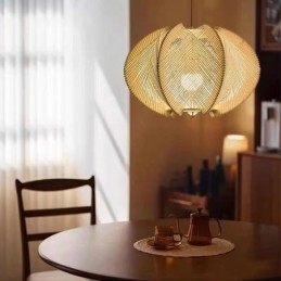 Pohjoismainen kattovalaisin Retro Wabi Sabi -tyylinen käsintehty massiivipuinen kattovalaisin