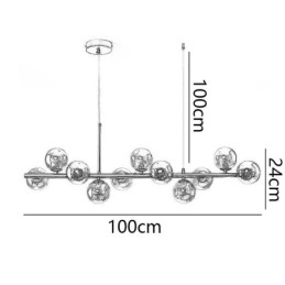 Riippuvalaisin Magic Beans Molekyylilasinen kattovalaisin