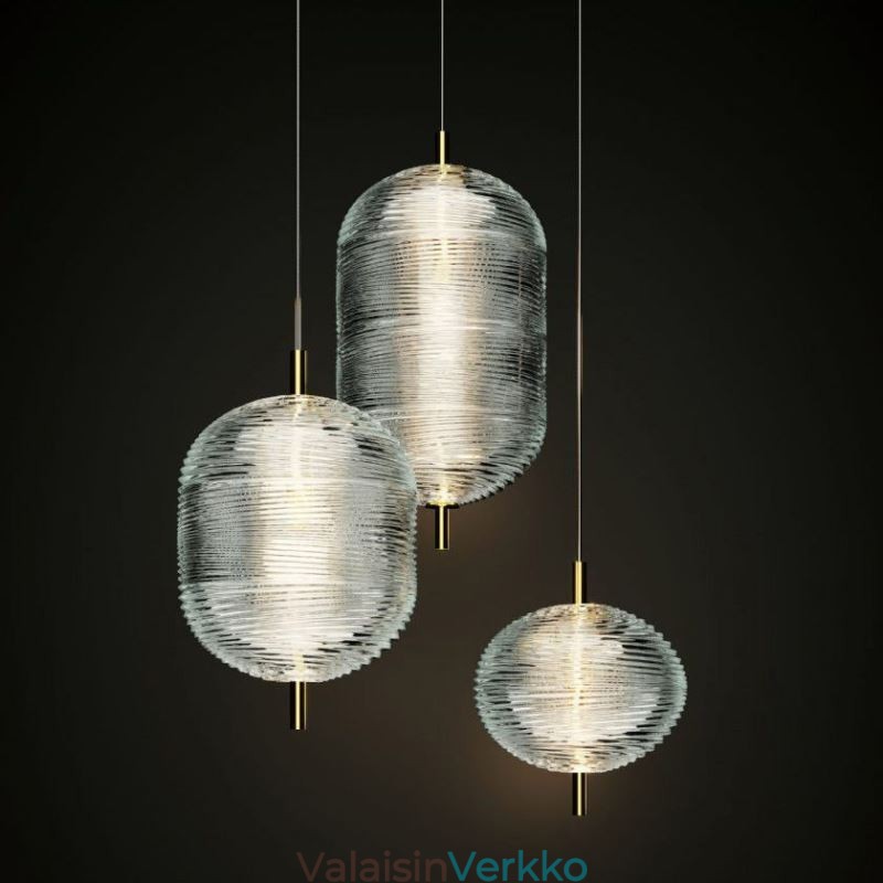 Water Ripple riippuvalaisin Moderni minimalistinen takorautainen kattovalaisin