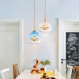 Lasiriippuvalaisin Moderni minimalistinen takorautainen kattovalaisin 9 valoa