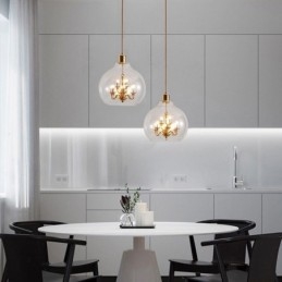 Lasiriippuvalaisin Moderni minimalistinen takorautainen kattovalaisin 9 valoa